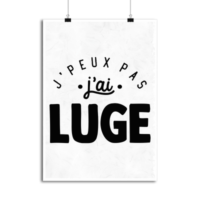 Affiche j'peux pas j'ai luge 2