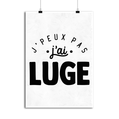 Affiche j'peux pas j'ai luge 2
