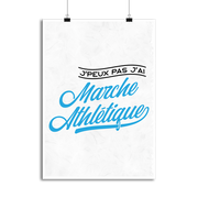 Affiche j'peux pas j'ai marche athlétique
