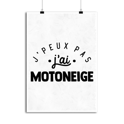 Affiche j'peux pas j'ai motoneige 2