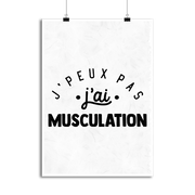 Affiche j'peux pas j'ai musculation 2