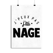 Affiche j'peux pas j'ai nage 2