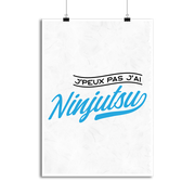 Affiche j'peux pas j'ai ninjutsu