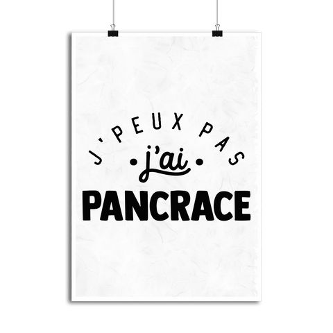 Affiche j'peux pas j'ai pancrace 2
