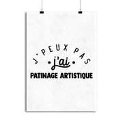 Affiche j'peux pas j'ai patinage artistique 2
