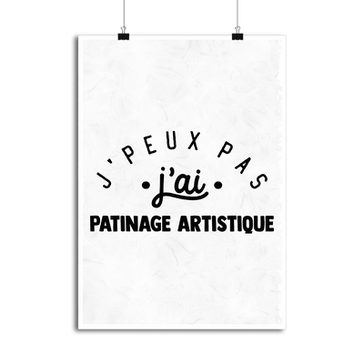 Affiche j'peux pas j'ai patinage artistique 2