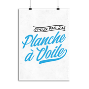 Affiche j'peux pas j'ai planche à voile