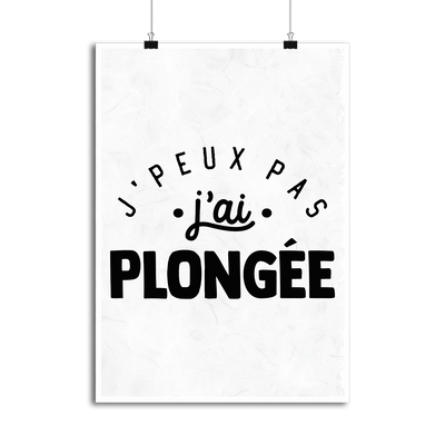 Affiche j'peux pas j'ai plongée 2