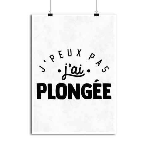 Affiche j'peux pas j'ai plongée 2