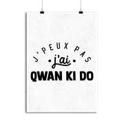 Affiche j'peux pas j'ai qwan ki do 2
