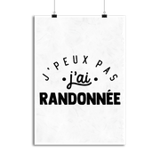 Affiche j'peux pas j'ai randonnée 2