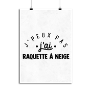 Affiche j'peux pas j'ai raquette à neige 2