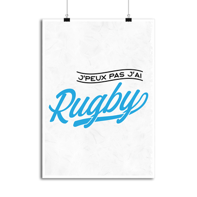 Affiche j'peux pas j'ai rugby