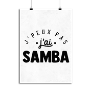 Affiche j'peux pas j'ai samba 2