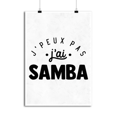Affiche j'peux pas j'ai samba 2