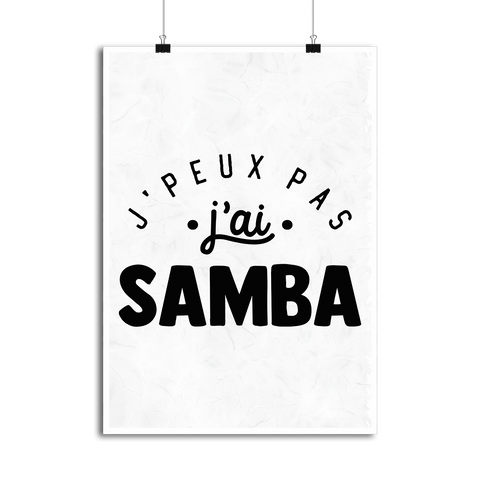 Affiche j'peux pas j'ai samba 2