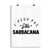 Affiche j'peux pas j'ai sarbacana 2