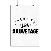Affiche j'peux pas j'ai sauvetage 2