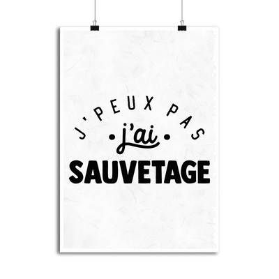 Affiche j'peux pas j'ai sauvetage 2