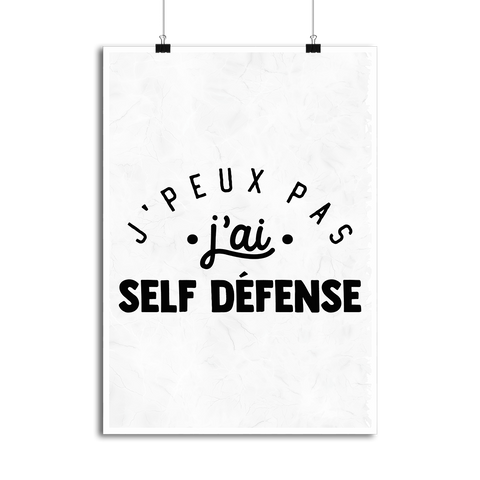 Affiche j'peux pas j'ai self défense 2