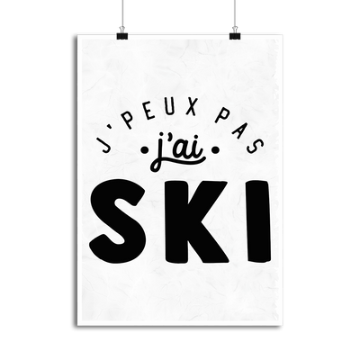 Affiche j'peux pas j'ai ski 2