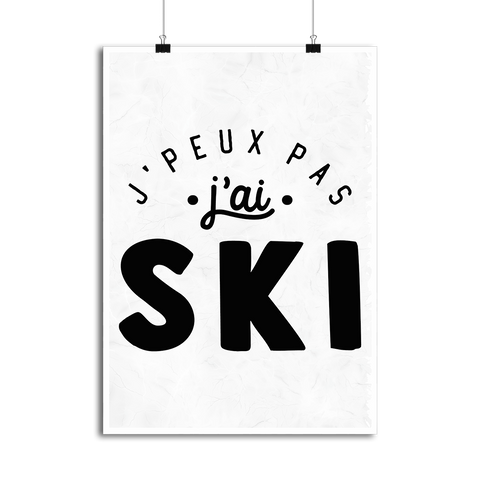 Affiche j'peux pas j'ai ski 2
