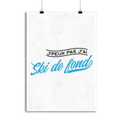 Affiche j'peux pas j'ai ski de fond