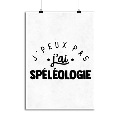 Affiche j'peux pas j'ai spéléologie 2