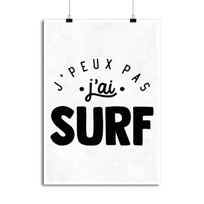 Affiche j'peux pas j'ai surf 2
