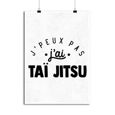 Affiche j'peux pas j'ai taï jitsu 2