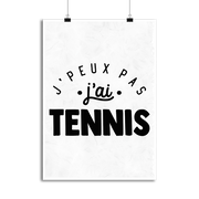 Affiche j'peux pas j'ai tennis 2