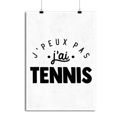 Affiche j'peux pas j'ai tennis 2