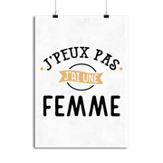 Affiche j'peux pas j'ai une femme