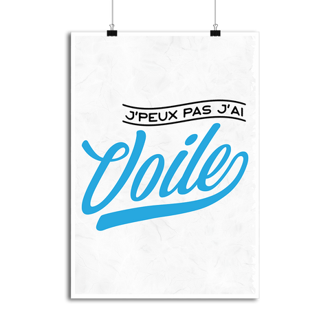 Affiche j'peux pas j'ai voile