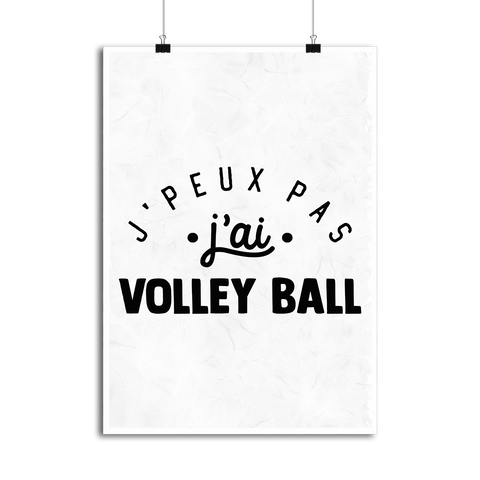 Affiche j'peux pas j'ai volley ball 2