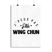 Affiche j'peux pas j'ai wing chun 2