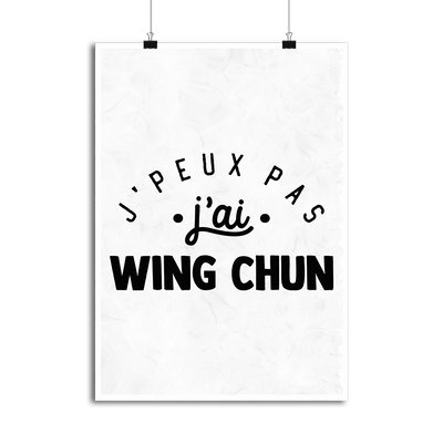 Affiche j'peux pas j'ai wing chun 2