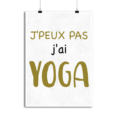 Affiche j'peux pas j'ai yoga 2