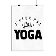 Affiche j'peux pas j'ai yoga 3