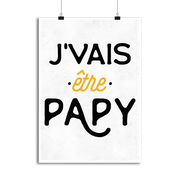 Affiche j'vais être papy