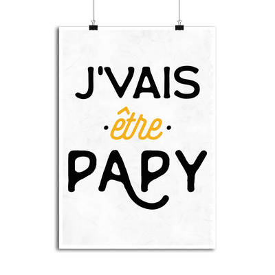 Affiche j'vais être papy