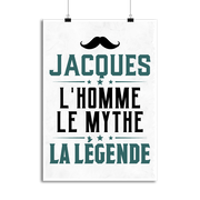 Affiche jacques l'homme le mythe la légende