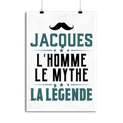 Affiche jacques l'homme le mythe la légende