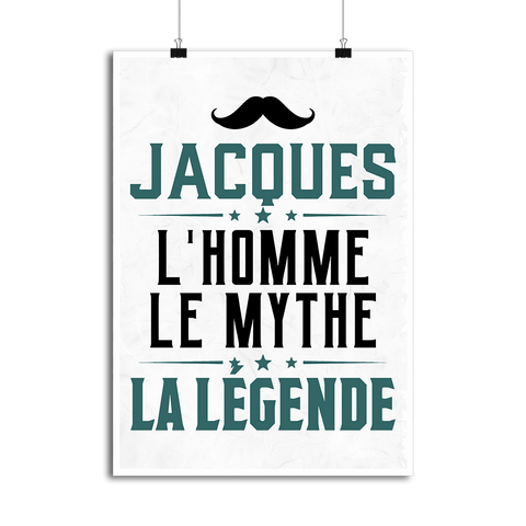 Affiche jacques l'homme le mythe la légende