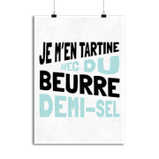 Affiche je m'en tartine