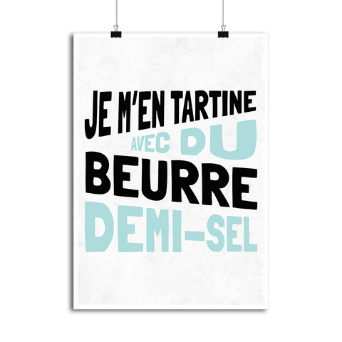 Affiche je m'en tartine