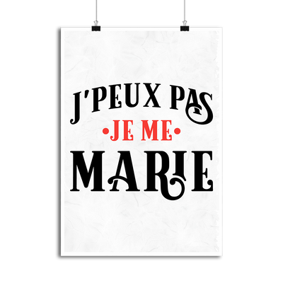 Affiche je me marie