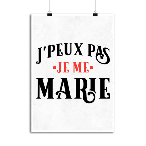 Affiche je me marie