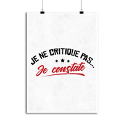 Affiche je ne critique pas