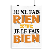 Affiche je ne fais rien